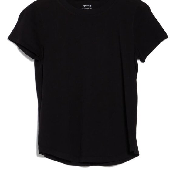 NEW MADEWELL Vintage Crewneck Cotton T-Shirt in Black size L - Picture 4 of 8